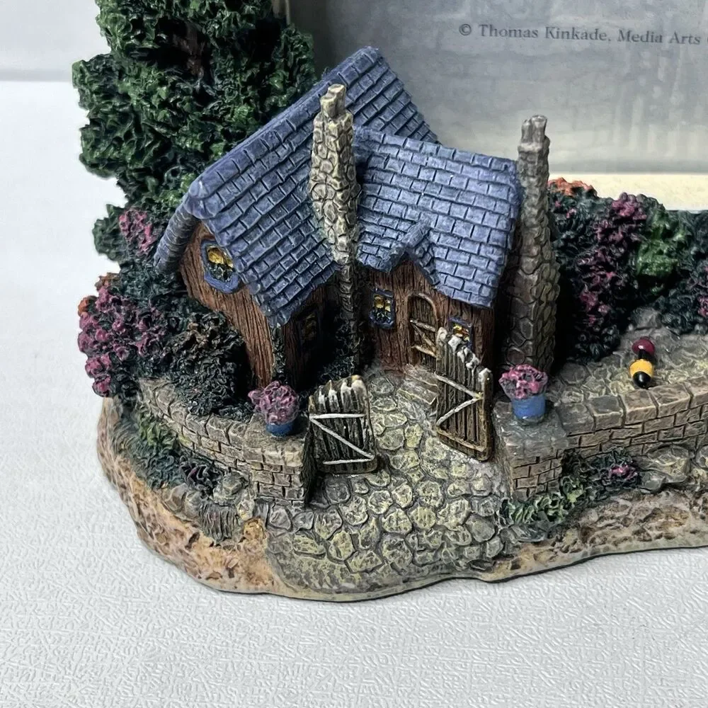 Thomas Kinkade Hidden Cottage II Sculpted Photo Frame 3.5